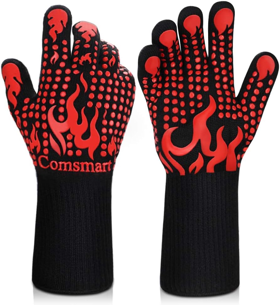 Comsmart Guantes BBQ Resistentes al Calor 1472°F